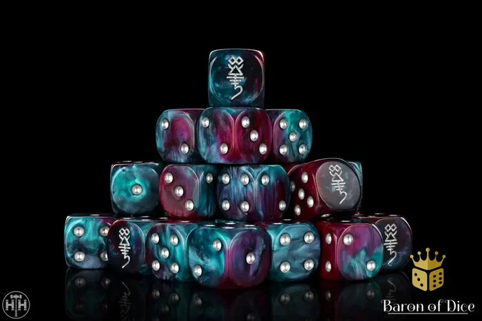 Baron Of Dice: 16mm D6 Infinity Elves 25pcs 16mm D6 Designs Baron of Dice