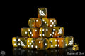 Baron Of Dice: 16mm D6 Inquisition Gold 25pcs 16mm D6 Designs Baron of Dice