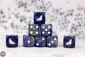 2Baron Of Dice: 16mm D6, Inquisition Silver Dice 25pcs 16mm D6 Designs Baron of Dice