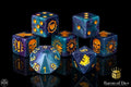 Baron Of Dice: Football Collection, Tanzanite Eagle Dice Set 7pcs Football Collection Baron of Dice