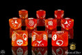 Baron Of Dice: Superhero Collection, Phoenix D8 Dice Set 10pcs Superhero Collection Baron of Dice