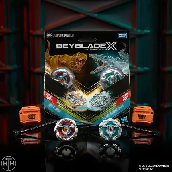 Beyblade X Bxg-40 Jurassic World Mosasaurus Vs T-Rex Beyblade Takara Tomy