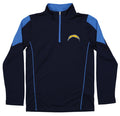 Boys 8-20 Chargers Long Sleeve Mock Neck 1/4 Zip