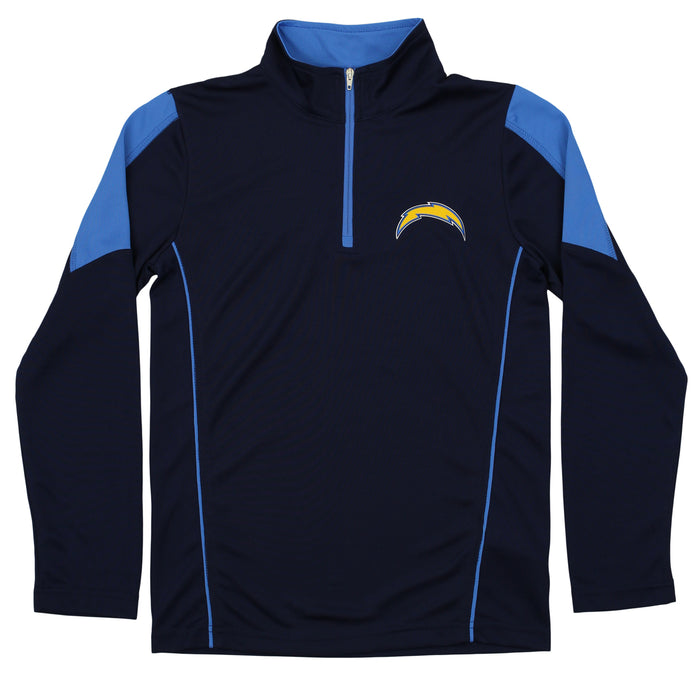 Boys 8-20 Chargers Long Sleeve Mock Neck 1/4 Zip