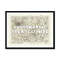 Map Print of Bristol & Bath | Personalised Map Print | Map prints in white font - Framed wall art