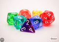 Chessex Prism Translucent GM & Beginner Player Polyhedral 7-Die Set 7-Die Set Chessex
