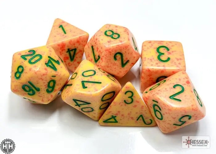 Chessex Speckled Lotus Polyhedral 7-Dice Set 7-Die Set Chessex