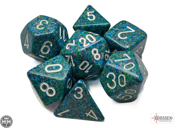 Chessex Speckled Sea Polyhedral 7-Dice Set 7-Die Set Chessex