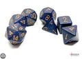 Chessex Speckled Golden Cobalt Polyhedral 7-Dice Set 7-Die Set Chessex