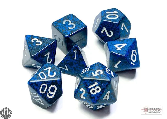 Chessex Speckled Stealth Polyhedral 7-Dice Set 7-Die Set Chessex