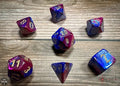 Chessex Gemini Polyhedral Blue-Purple/gold 7-Die Set 7-Die Set Chessex