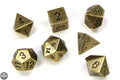 Chessex Metal Polyhedral Old Brass 7-Die Set 7-Die Set Chessex