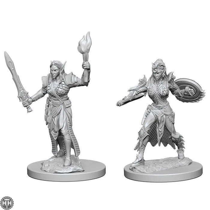 D&D Elf Female Fighter D&D RPG Miniatures WizKids