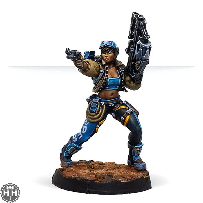 Dr. Priya Harper, Archeo-raider (Plasma Carbine) Panoceania Corvus Belli