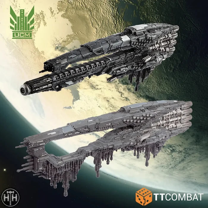 Dropfleet Commander UCM Battlecruisers (2024) United Colonies of Mankind (UCM) TTCombat