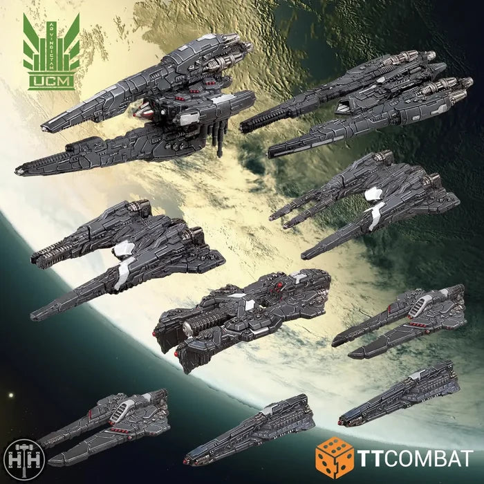 Dropfleet Commander UCM Light Ships (2024) United Colonies of Mankind (UCM) TTCombat