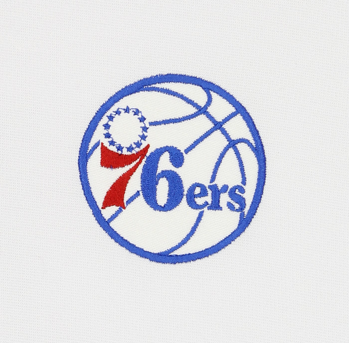 FISLL NBA Men's Philadelphia 76ers Breaking News Newspaper Print Hoodie, White