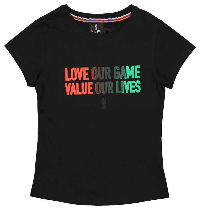 FISLL NBA Women's Printed Tee - Black
