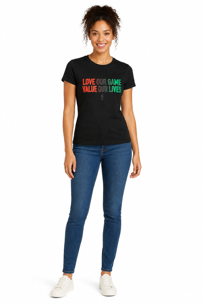 FISLL NBA Women's Printed Tee - Black