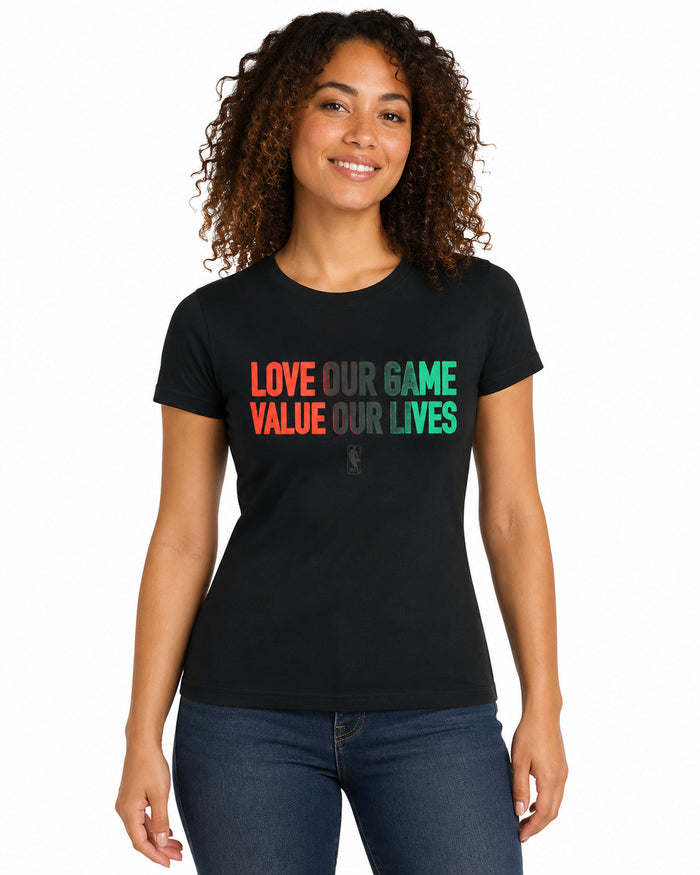 FISLL NBA Women's Printed Tee - Black