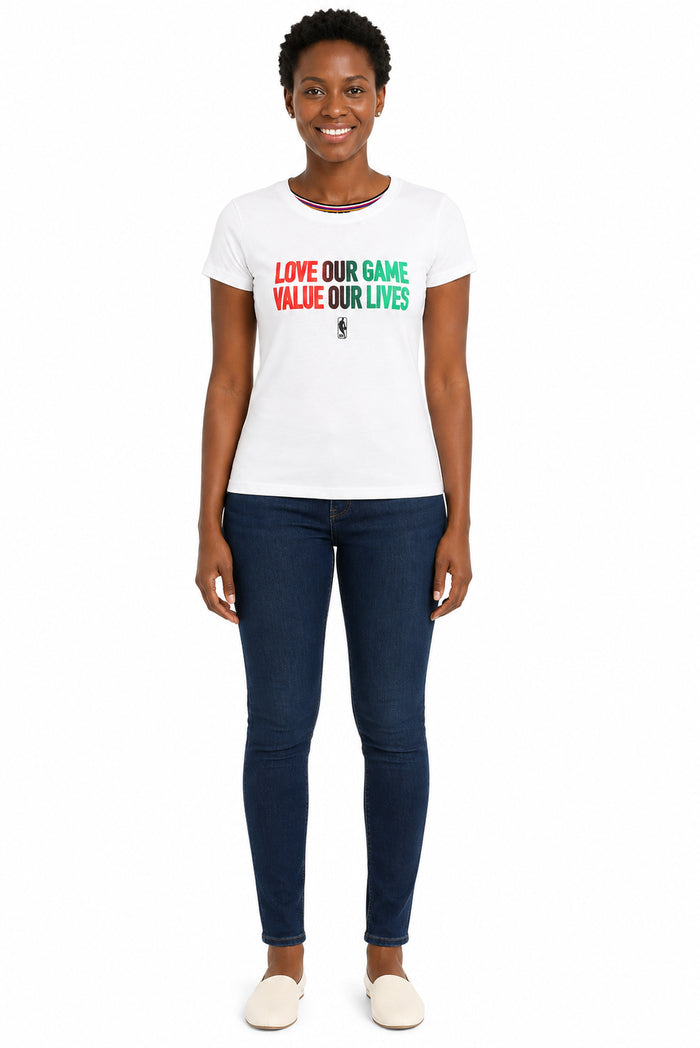FISLL NBA Women's Printed Tee - White