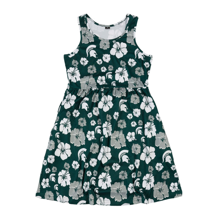 FOCO Michigan State Spartans NCAA Womens Fan Favorite Floral Sun Dress