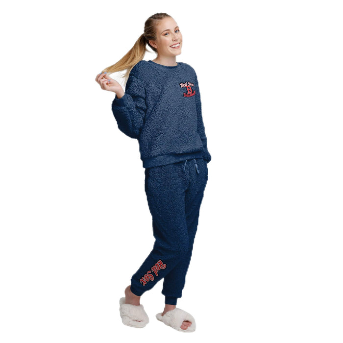 FOCO MLB Boston Red Sox Sherpa Lounge Set - Womens
