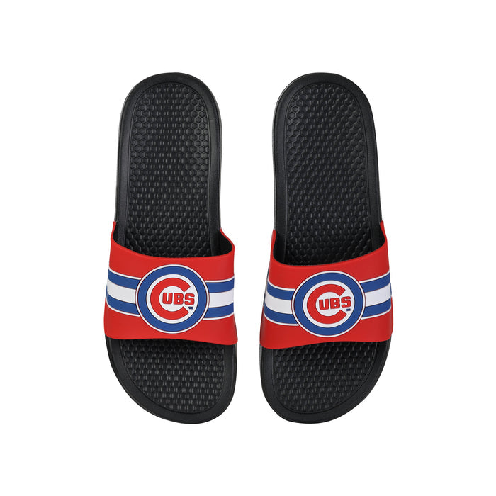FOCO MLB Chicago Cubs 2022 Stripe Raised Slide - Mens