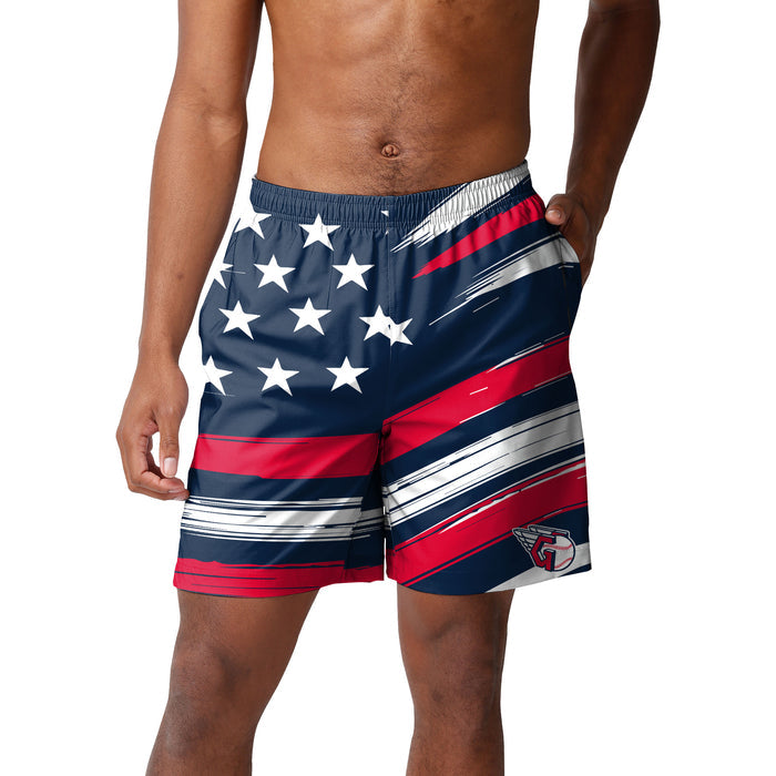 FOCO MLB Cleveland Guardians Americana Swimming Trunks - Version 2 - Mens