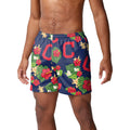 FOCO MLB Cleveland Guardians Floral Swimming Trunks - Mens