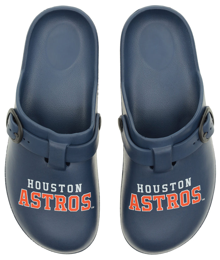 FOCO MLB Houston Astros SMU 2024 Open Back Buckle Clog - Unisex