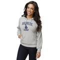 FOCO MLB Los Angeles Dodgers Gray Woven Hoodie - Womens