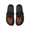 FOCO MLB New York Mets SMU 2024 Family Dollar Open Back Buckle Clog - Unisex - Black