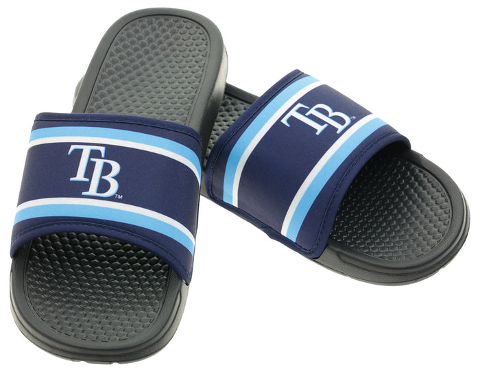FOCO MLB Tampa Bay Rays SMU 2024 Family Dollar Printed Slide - Mens