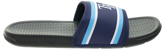 FOCO MLB Tampa Bay Rays SMU 2024 Family Dollar Printed Slide - Mens
