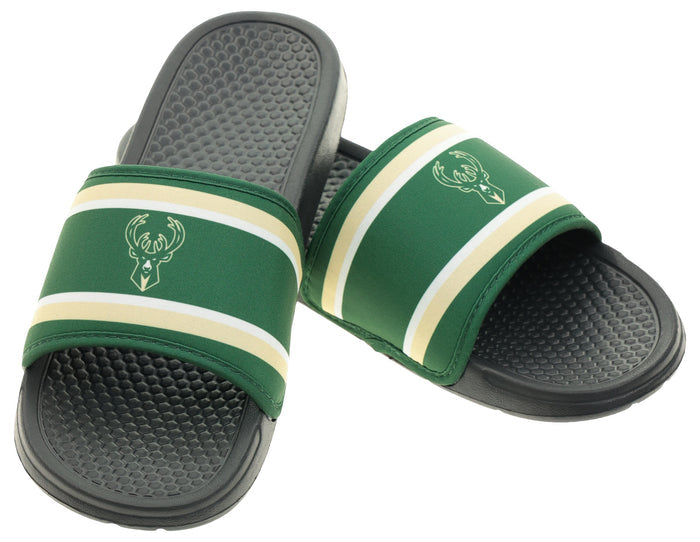 FOCO NBA Milwaukee Bucks SMU 2024 Family Dollar Printed Slide - Mens