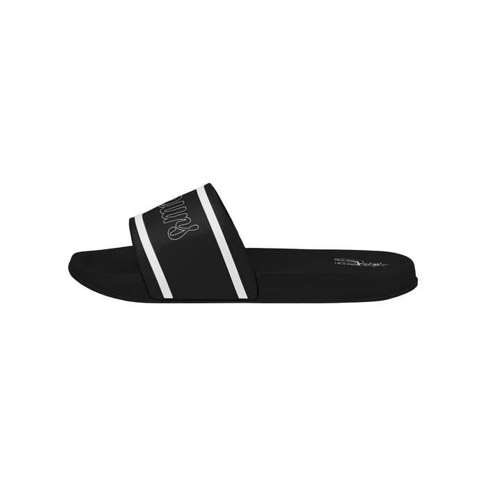 FOCO NBA Team Wordmark Molded Comfortable Women's Slide Sandals, San Antonio Spurs