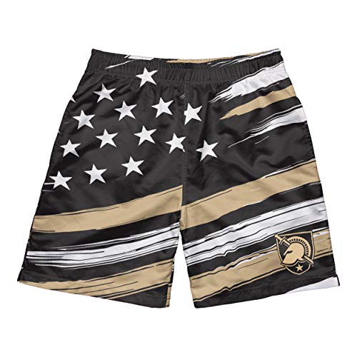 FOCO NCAA Army Black Knights Mens Americana Swim Suit Trunks, Team Color