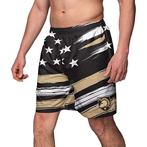 FOCO NCAA Army Black Knights Mens Americana Swim Suit Trunks, Team Color