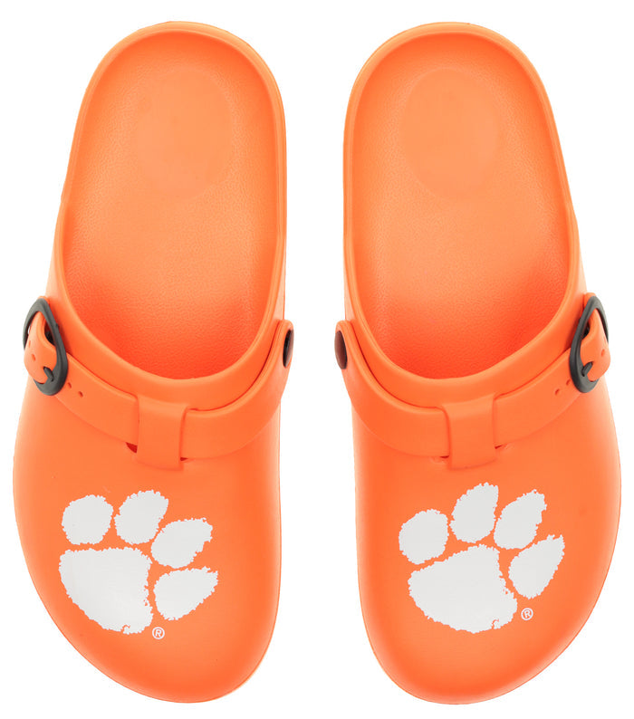 FOCO NCAA Clemson SMU 2024 Open Back Buckle Clog - Unisex