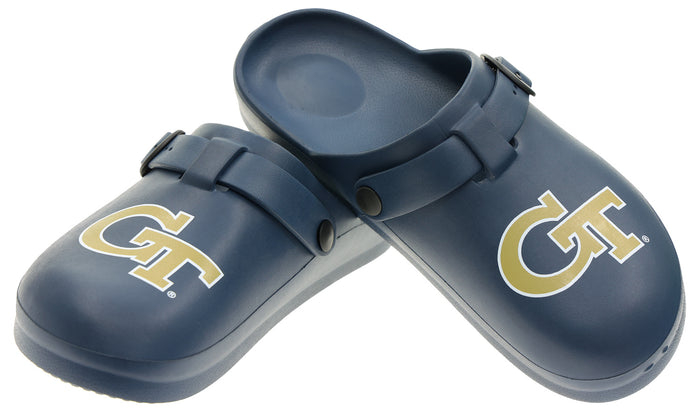 FOCO NCAA Georgia Tech SMU 2024 Open Back Buckle Clog - Unisex