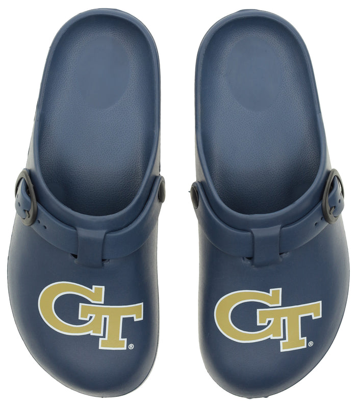 FOCO NCAA Georgia Tech SMU 2024 Open Back Buckle Clog - Unisex