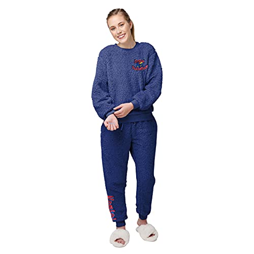 FOCO NCAA Kansas Sherpa Set - Womens