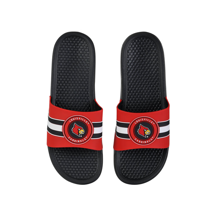 FOCO NCAA Louisville 2022 Stripe Raised Slide - Mens