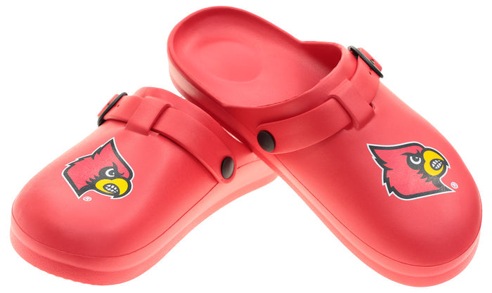 FOCO NCAA Louisville SMU 2024 Open Back Buckle Clog - Unisex