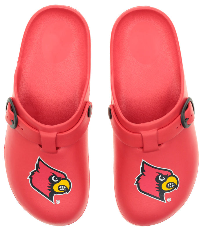 FOCO NCAA Louisville SMU 2024 Open Back Buckle Clog - Unisex