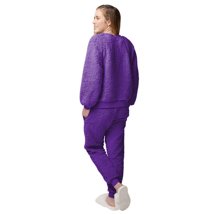 FOCO NCAA LSU Sherpa Lounge Set - Womens