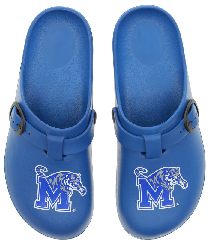 FOCO NCAA Memphis SMU 2024 Open Back Buckle Clog - Unisex