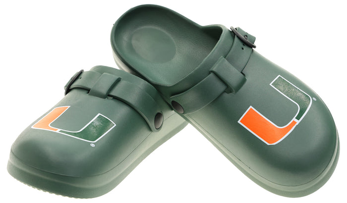 FOCO NCAA Miami SMU 2024 Open Back Buckle Clog - Unisex