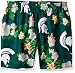 FOCO NCAA Michigan State Floral Swimming Trunks - Mens